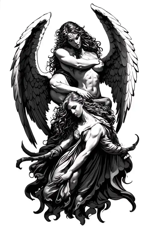 Angels Fighting Demons