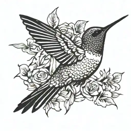 Humming Bird Flying