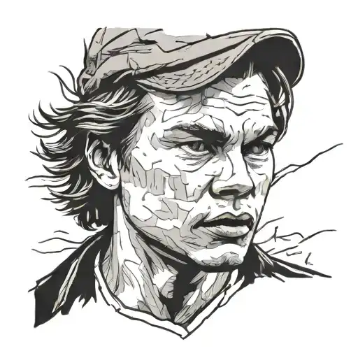 A Portrait Of River Phoenix In A Classic Movie Scene