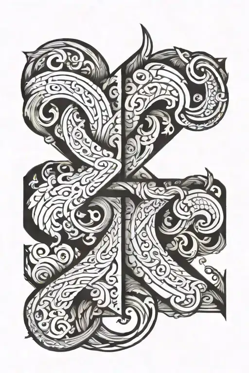 Number With Blind Date Symbolism Intertwined