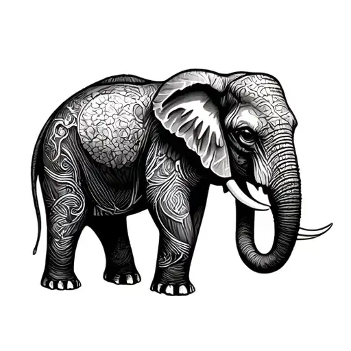 Elephant With Coconut Face