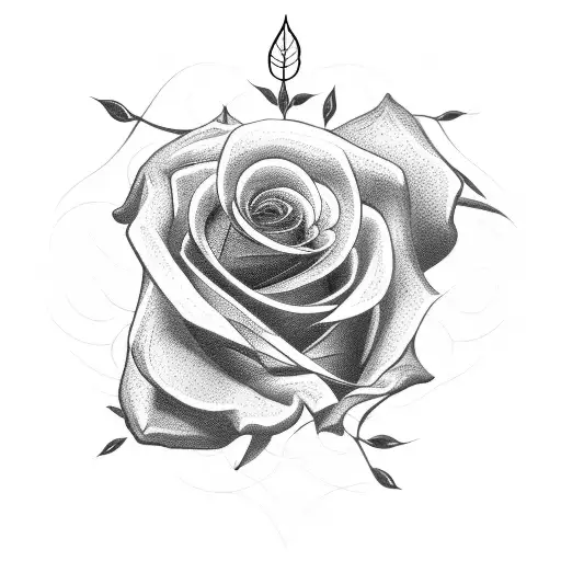 Rose Surrounded By Thorns