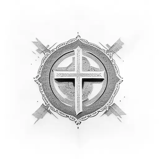 Christian Cross With Lucero On It