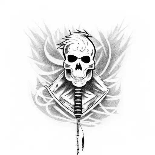 A Punk Rock Band Playing Live Music In A Rebellious Cityscape