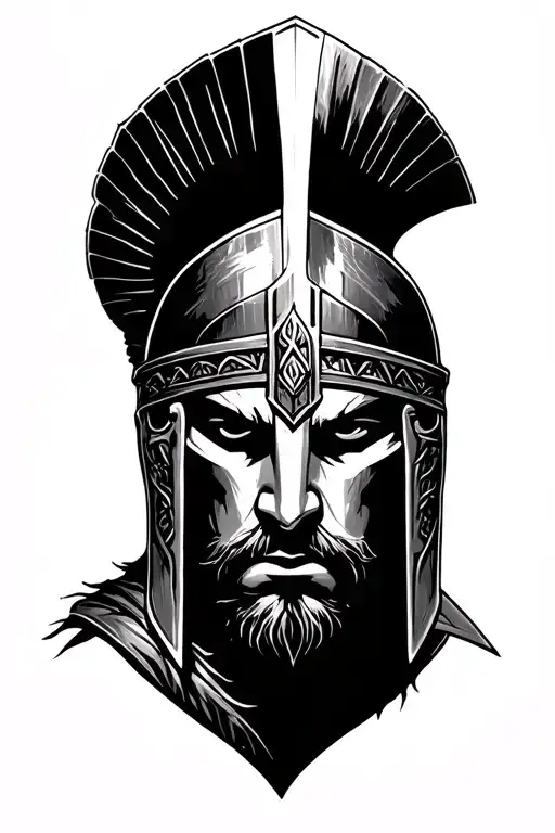 Spartan Warrior Fighting