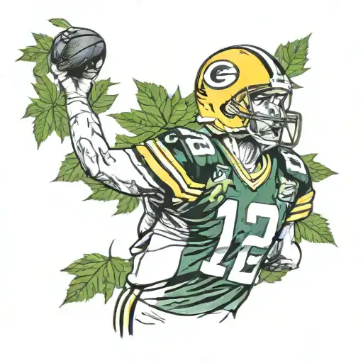 Aaron Rodgers Smoking Weed Leaf