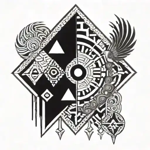 Aztec Geo Symteric Shapes