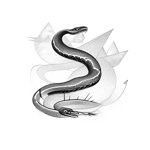 Snake Inspired By Greek Mythology