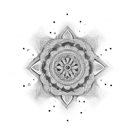 Mandala Dark Black Out