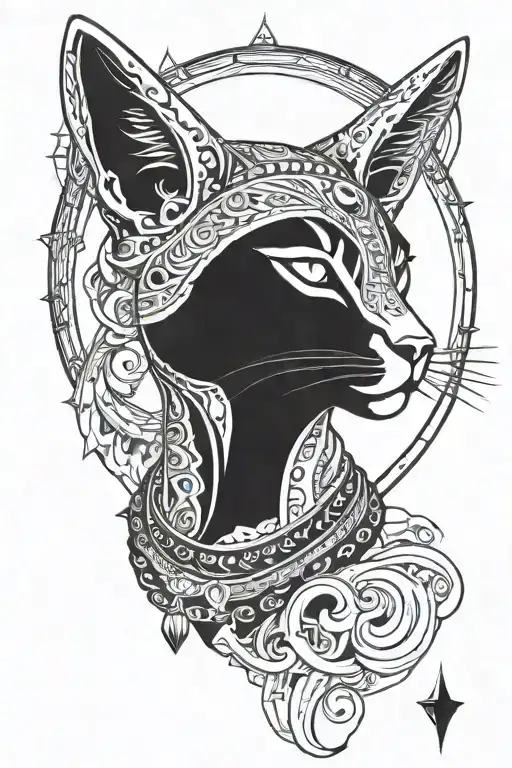 Bastet God Symbol In Alchemy
