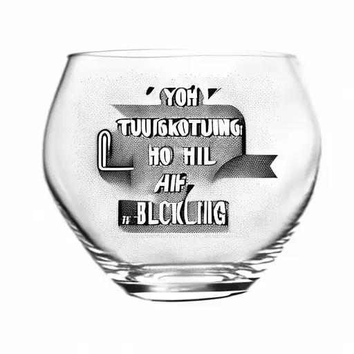 A Stylish Cocktail Glass With A Quote About Enjoying Life