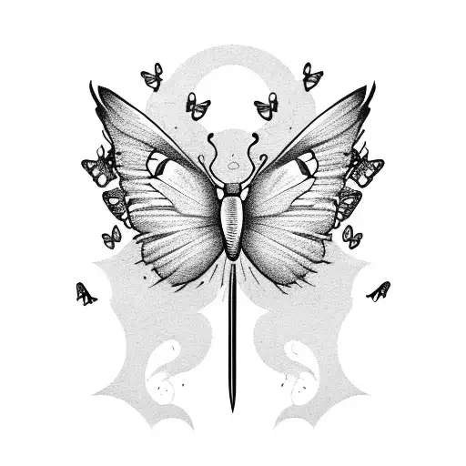Sword With Butterflies