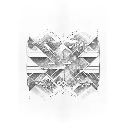 Wavey Black Lines And Dots