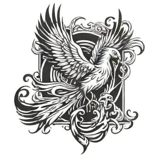 Phoenix Rising From Ashes