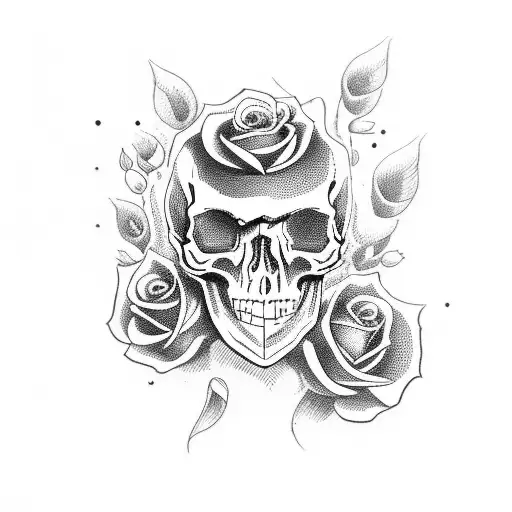 Skull And Roses