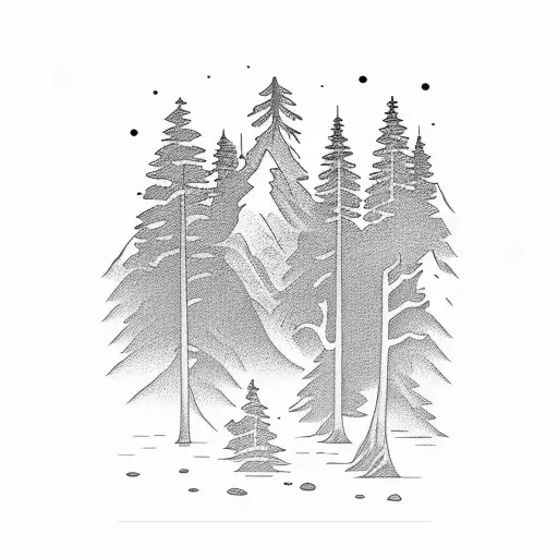 Redwood Forest Mountains River