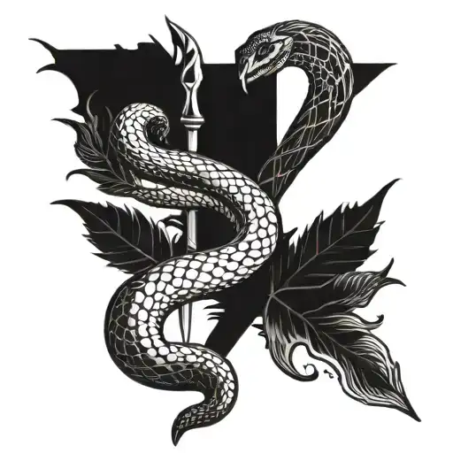 Snake And Dagger