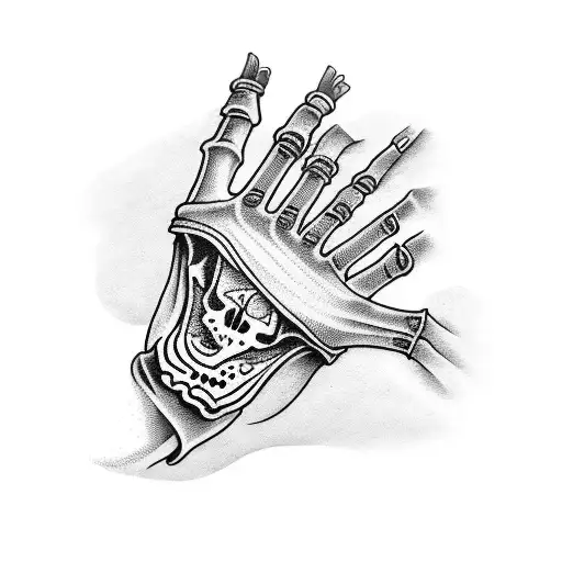 Skeleton Hand Sleeve
