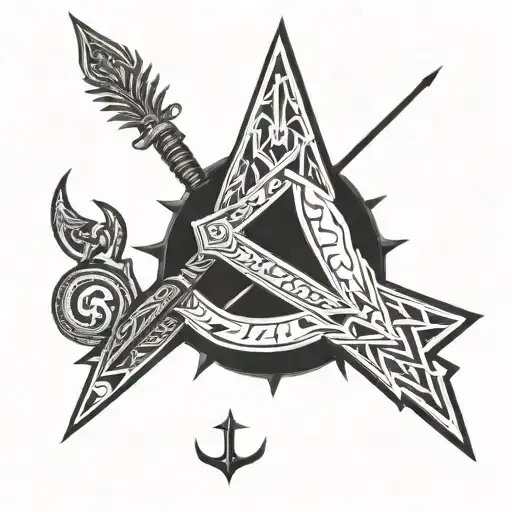 A Soldier Of Ukraine Trident Symbol