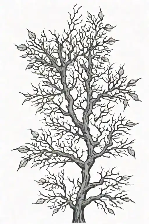 Thorns And Tree Growing