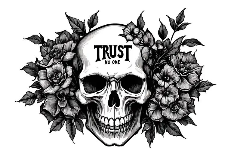 Trust No One Skull
