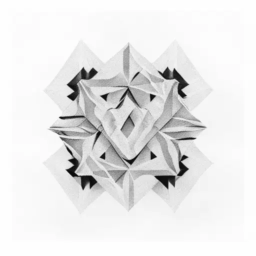 Squares Aligned In A Dark Pattern