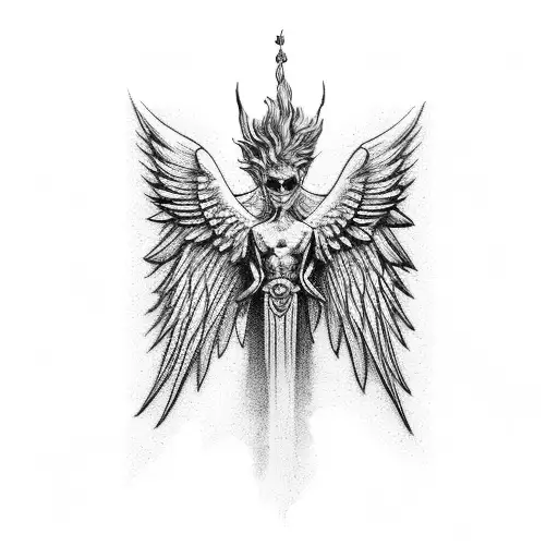 Men Icarus Angel Spine