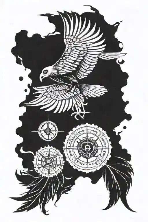 Vegvisir & Raven Flying