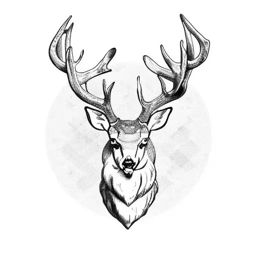 Deer Antlers With Bow