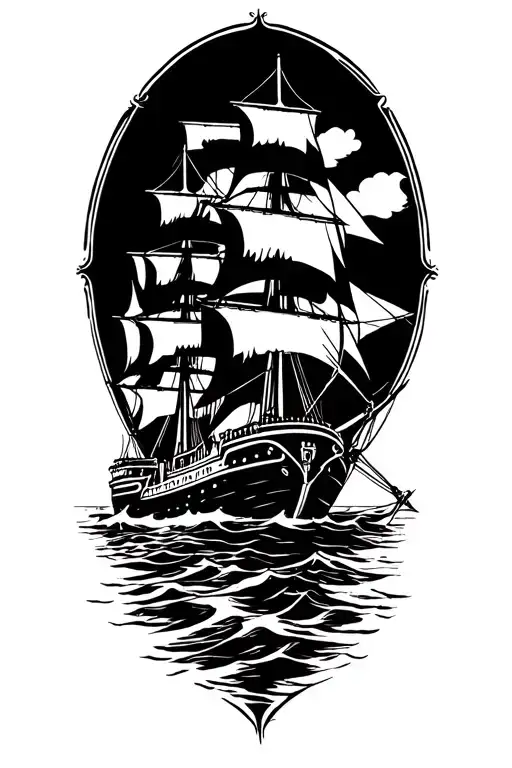 Ship Navigating Nautical Arm Sleeve