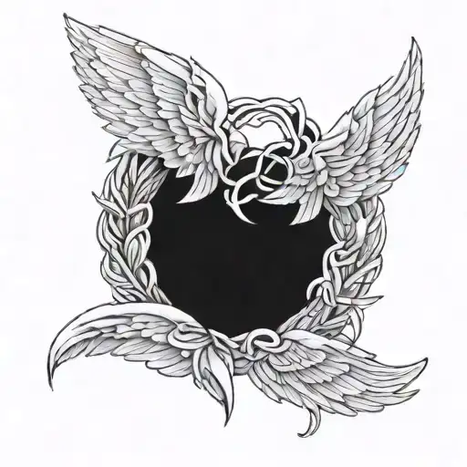 Angel Wings Intertwined