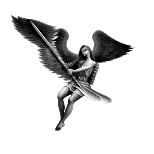An Angel With A Sword
