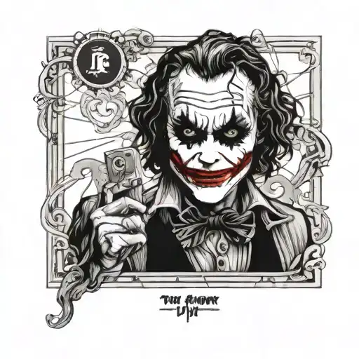 Heath Ledger Joker As A Card Joker
