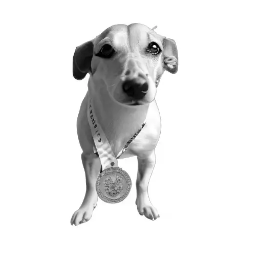 A Dog With A Medal