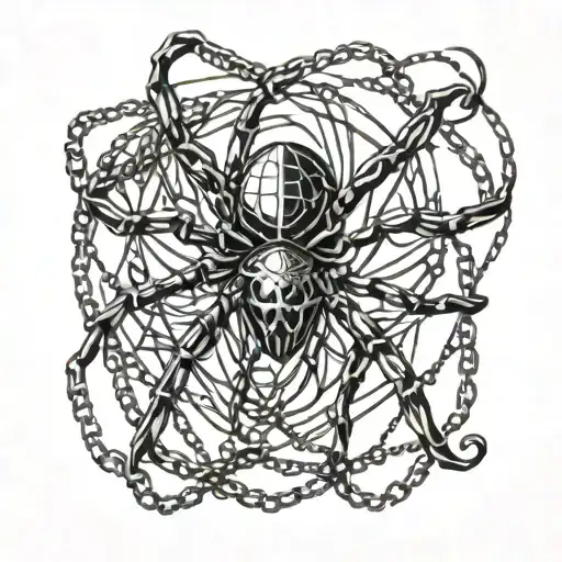 Spider With Chains Wrapped