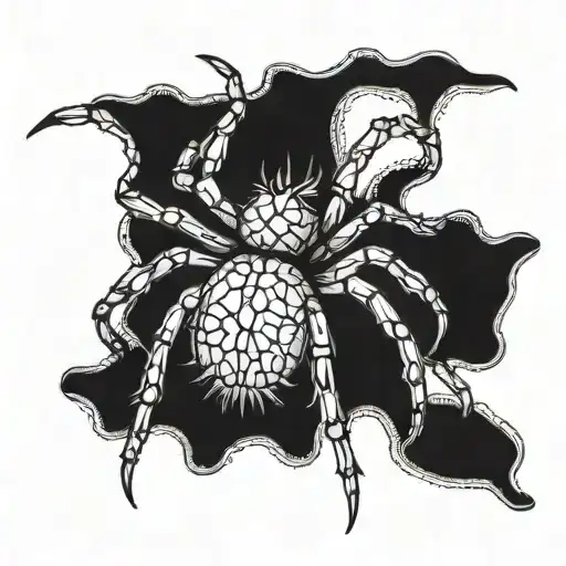 Tattoo Of A Spider With 12 Legs