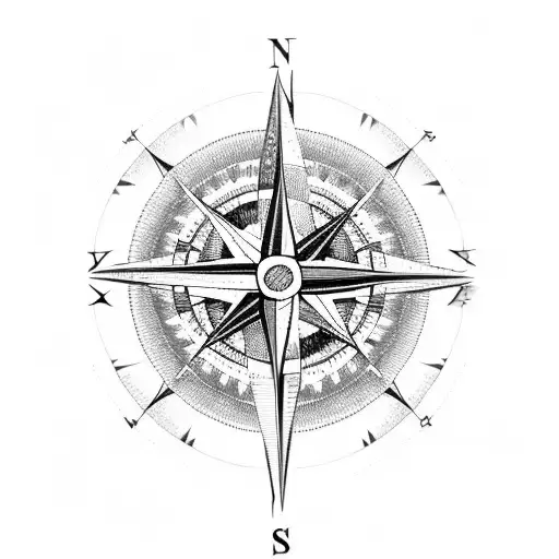 Compass With Egyptian