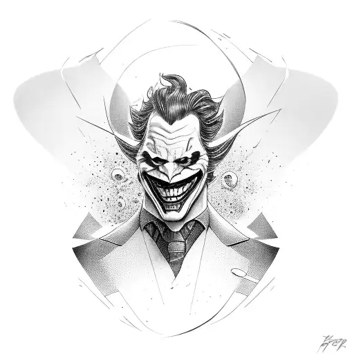 A Sleek Racing Car Transforming Into A Joker's Face