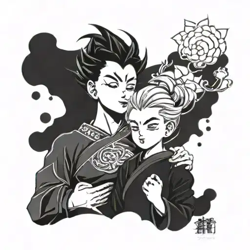 Gohan Wife And Daughter Based On Anime