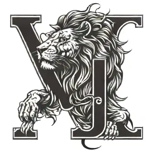 Lion With Letter Y