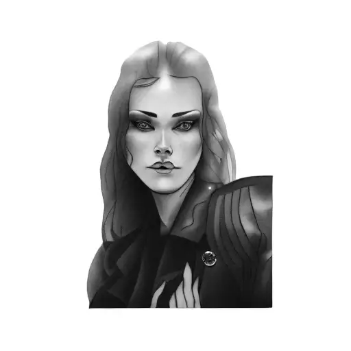 A Woman Wearing A Black Jacket