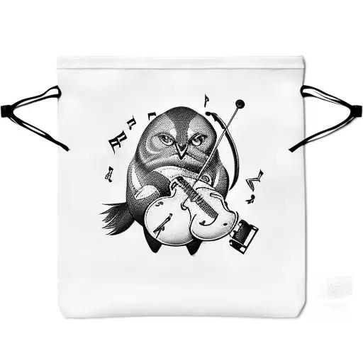 Money Bag With Musical Instruments Bursting Out Of It