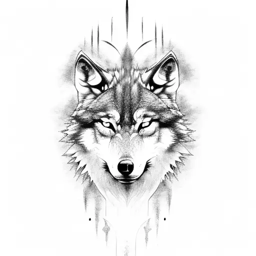 Mad Three Headed Wolf In Mist