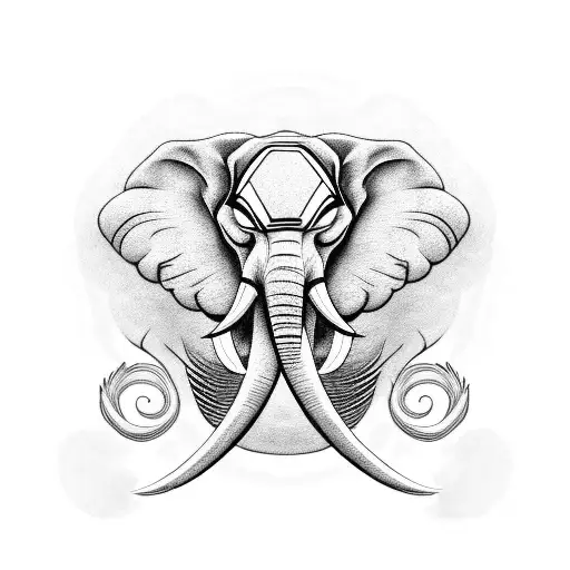 Elephant And Phoenix