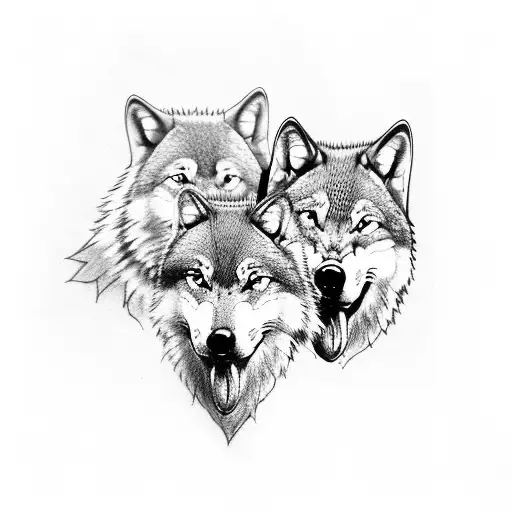3 Wolf Pups To Symbolize My Three Boys