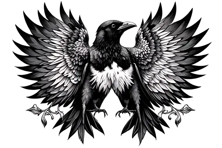 Dove And Raven Tattoo