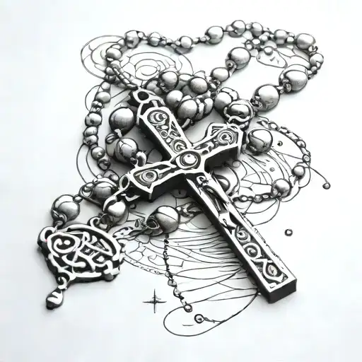 Rosary Beads Necklace With Names