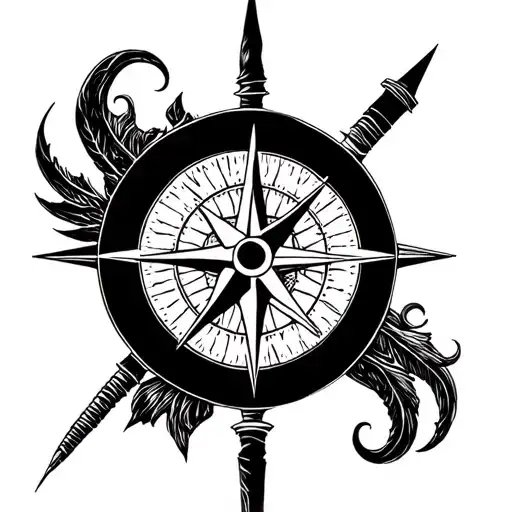 Viking Culture And A Compass