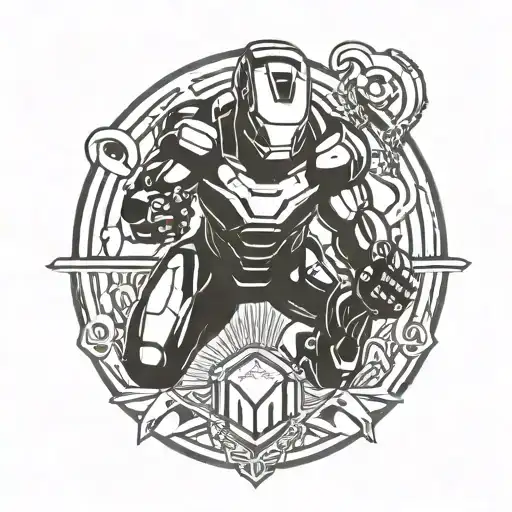 Ironman Triathlon Logo Combined