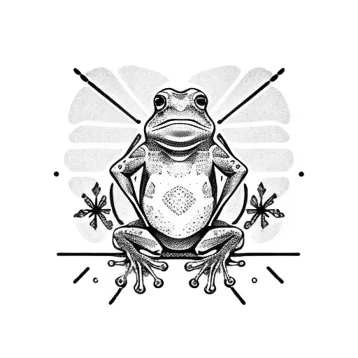 Frog Wearing Ski Mask